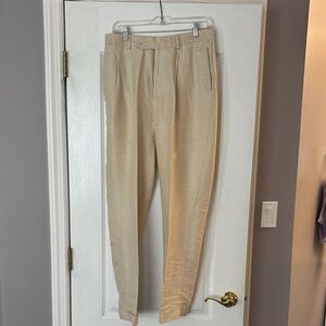 Banana Republic Men's Linen Khaki Chinos